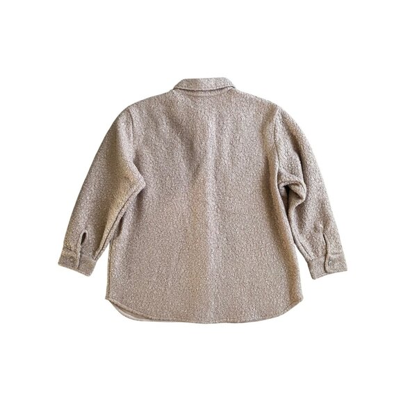 Ecothreads Swirl Boucle Shacket in Natural NEW WITH TAGS - Picture 3 of 3